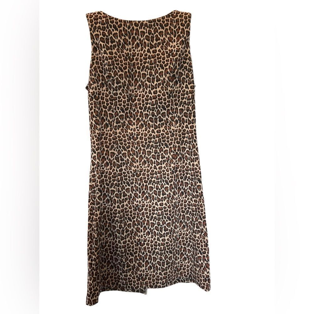 Vintage Clues Collections Mobwife Leopard Sleeveless Shift Jumper 10